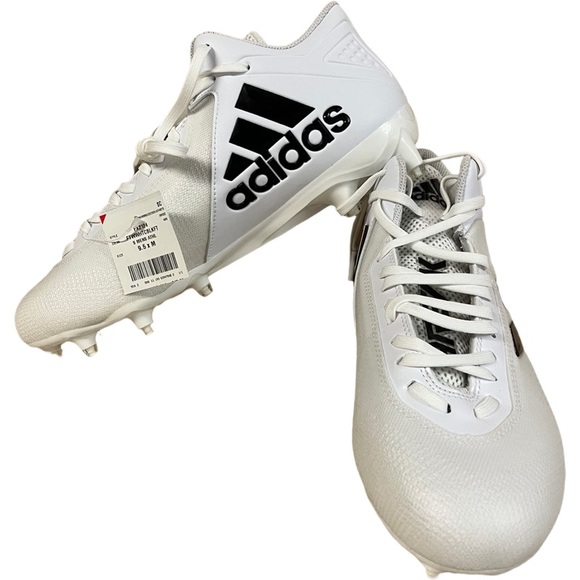 Mens Adidas Freak Mid Football Cleats White Black FX2124 Size 9.5 - Picture 3 of 10